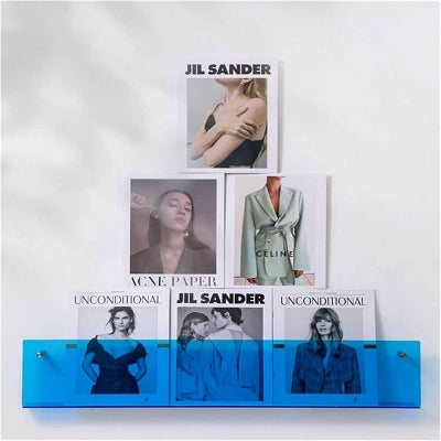 Porte revue mural - ModernStorageRack™ - Bleu