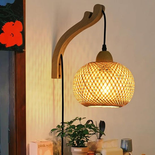 applique murale rotin pendant