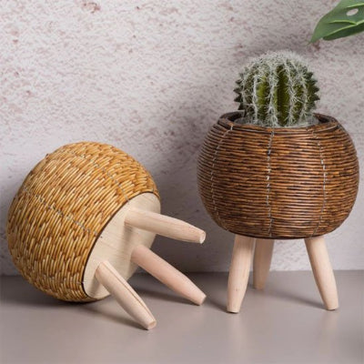 cache pot sur pied artianale