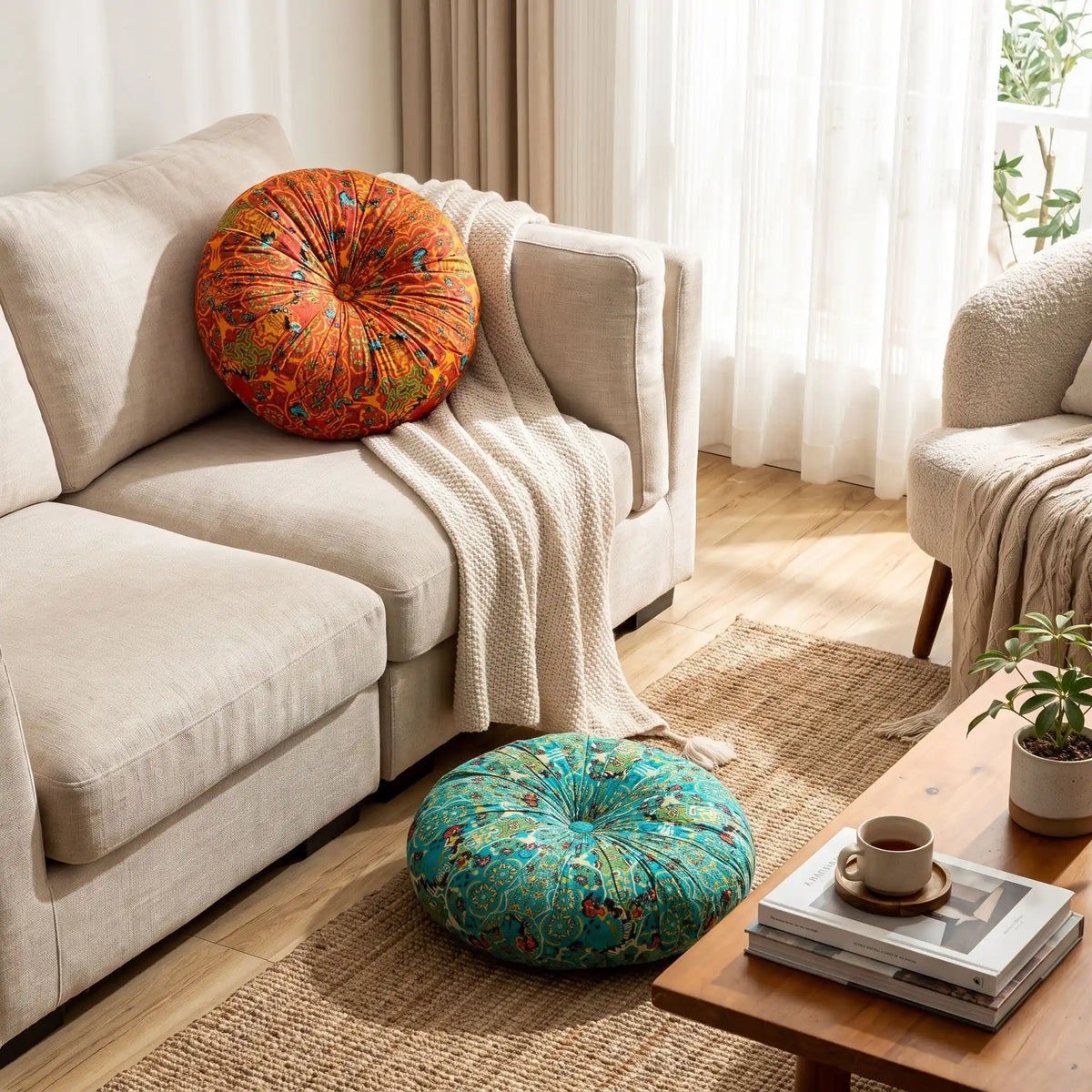 coussin de sol 50x50 confortable