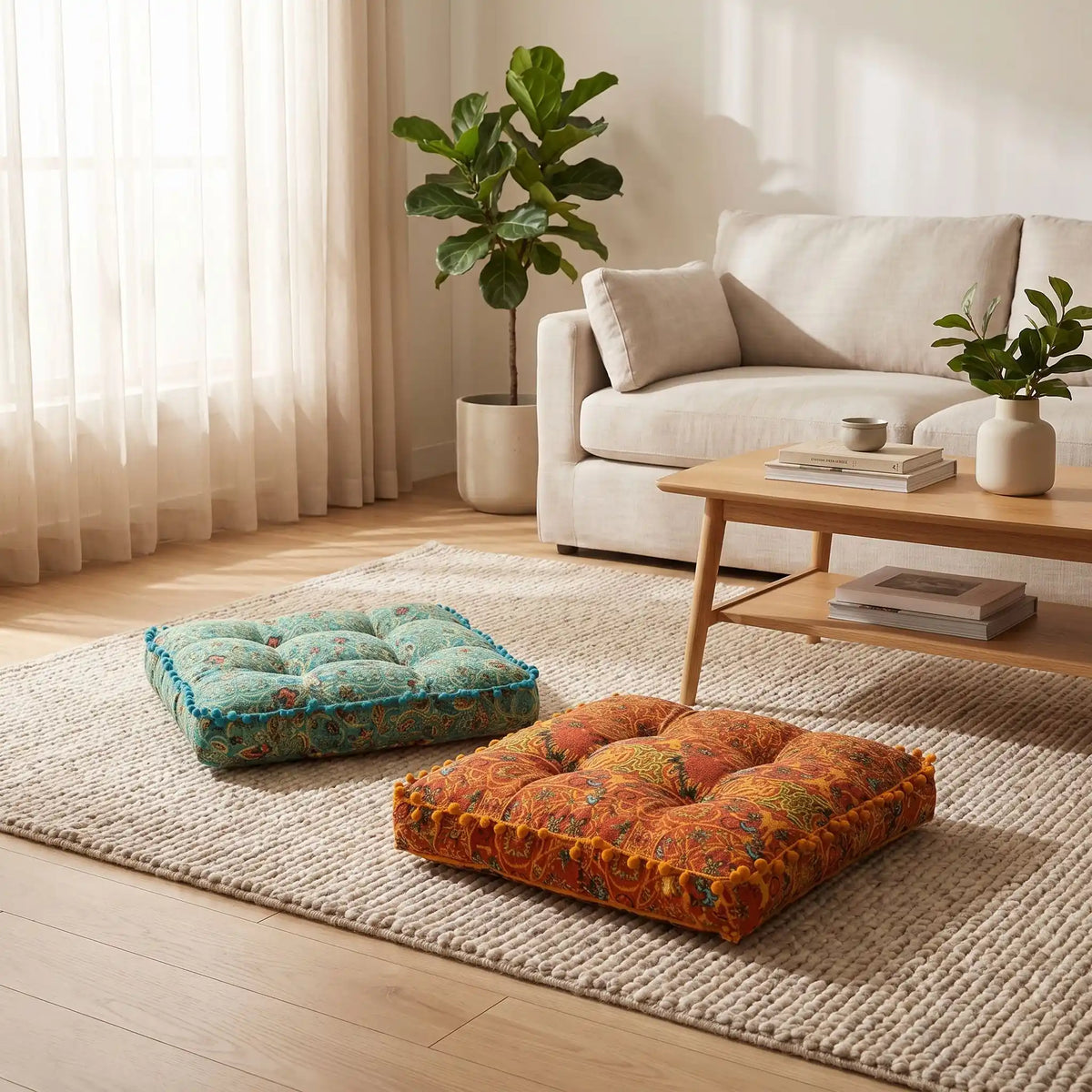 coussin de sol Bohème mémoire