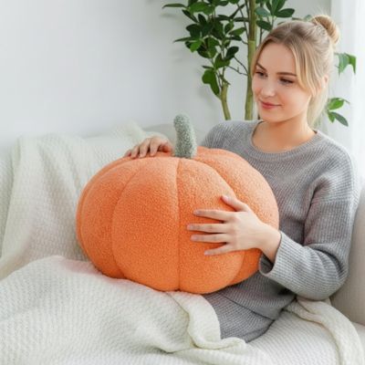 coussin rond décoratif citrouille apportant confort style