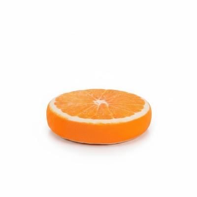 coussin rond orange