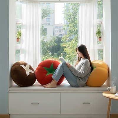 coussin rond plusieurs couleurs