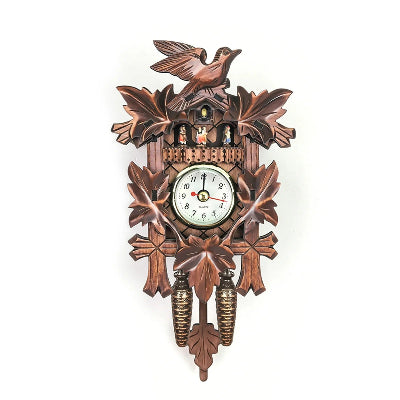 horloge coucou bois brun