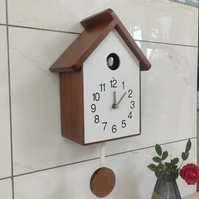horloge murale coucou artisanale bois  élégante
