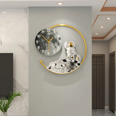 horloge murale design blanche grise noire déco moderne