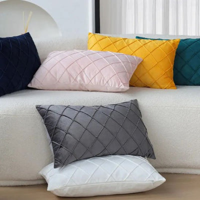 Housse coussin à plusieurs couleurs