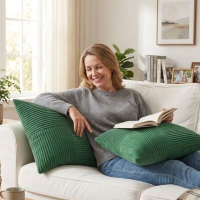 housse coussin aux raillures