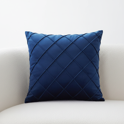 housse coussin bleu marine