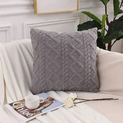 housse coussin gris déco
