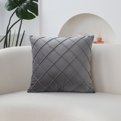 housse coussin gris