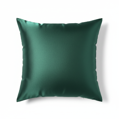 housse coussin satin vert