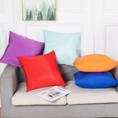 housse coussin satin