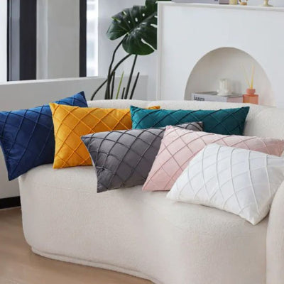 Housse coussin six couleurs