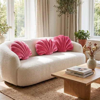 les coussins pour canapé rose ont rendu le canapé chic