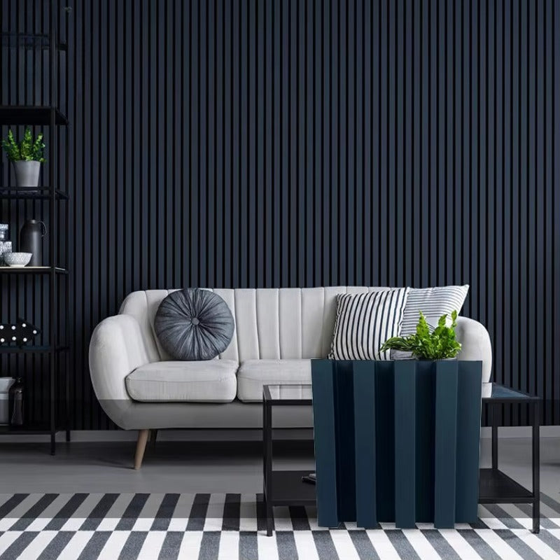 panneau mural bois décoratif intérieur insonorisant avec un salon reposant