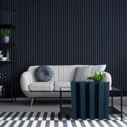 panneau mural bois décoratif intérieur insonorisant avec un salon reposant