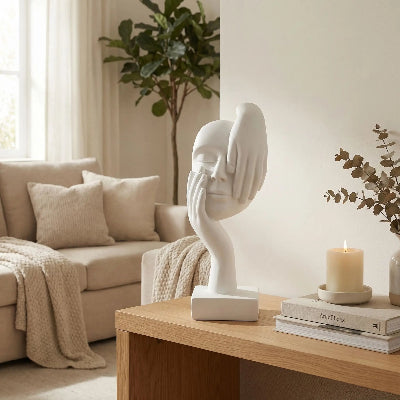 sculpture main blanche