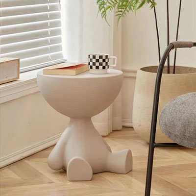 table d'appoint blanche moderne