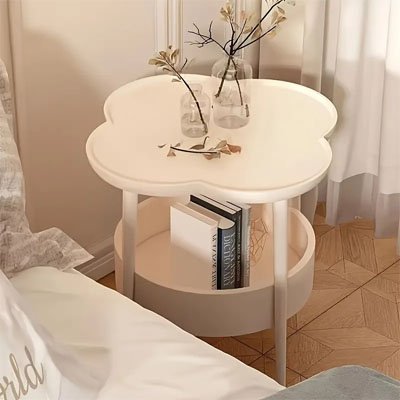 Table d'appoint​ blanche polyvalente à usage multiples 