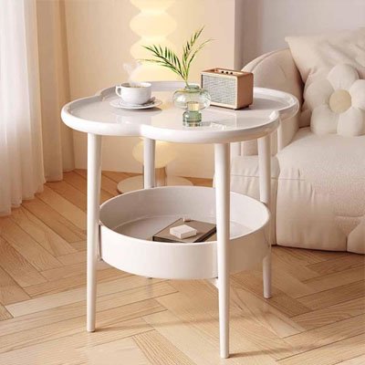 Table d'appoint​ blanche